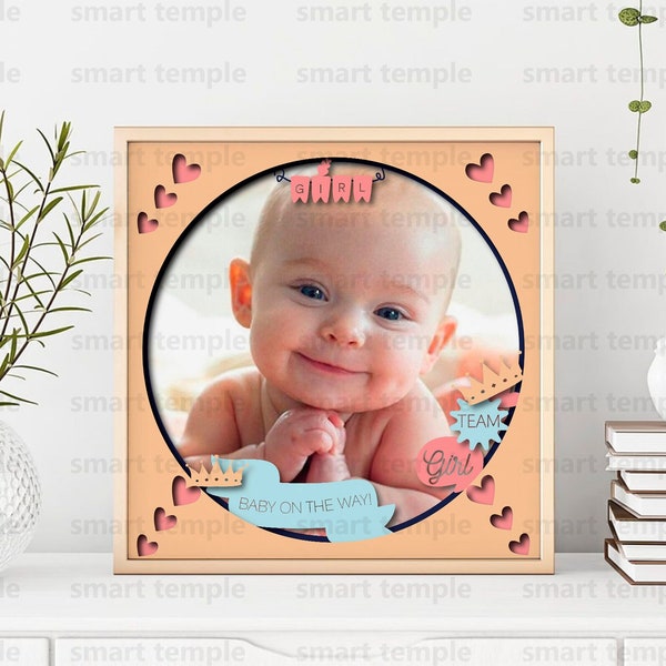 Girl Shadow Box Svg, Layered Baby Shower Shadow Box, Girl Photo Frame Svg, Frame Cut File, Frame Cricut, Baby Frame Svg, 3D Baby Shower Svg Girl Shadow Box Svg, Layered Baby Shower Shadow Box, Girl Photo Frame Svg, Frame Cut File, Frame Cricut, Baby Frame Svg, 3D Baby Shower Svg