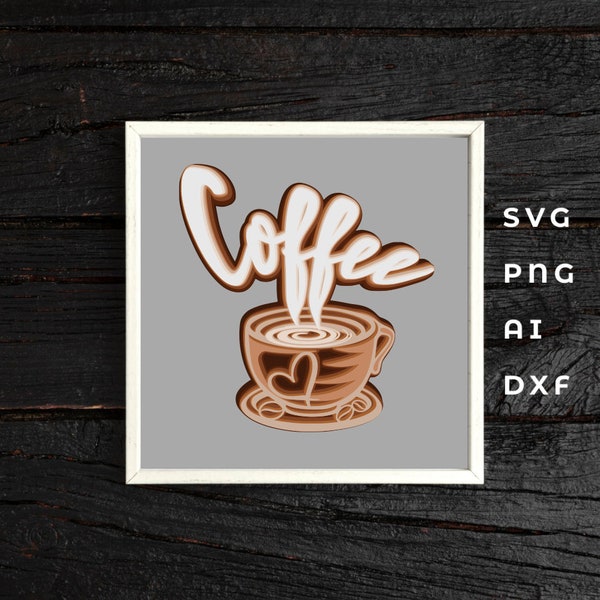 Shadow box coffee table, Coffee layered svg, Coffee multilayer, Coffee cricut, Coffee laser cut, Coffee vector, Coffee dxf, Coffee paper cut Shadow box coffee table, Coffee layered svg, Coffee multilayer, Coffee cricut, Coffee laser cut, Coffee vector, Coffee dxf, Coffee paper cut