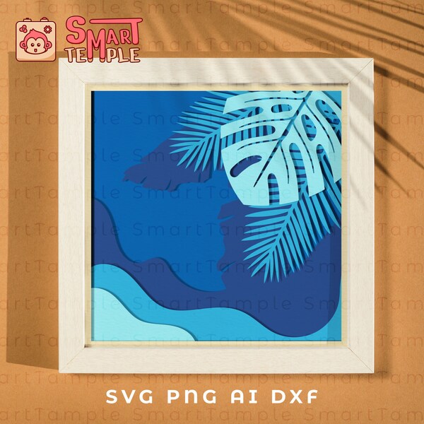 Tropical Leaves Shadow Box Svg, Leaves Layer Svg, 3D Leaves Svg, Leaves Svg Cricut Cut, Leaves Vector Art, Leaves Stencil Svg, Leaves Decals Tropical Leaves Shadow Box Svg, Leaves Layer Svg, 3D Leaves Svg, Leaves Svg Cricut Cut, Leaves Vector Art, Leaves Stencil Svg, Leaves Decals
