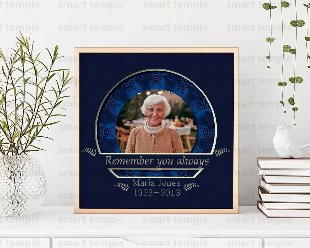 Customizable Memorial Shadow Box Svg Files for Cricut, Memorial Grandma