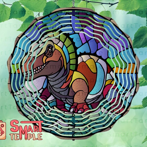 Stained Glass Patterns Dinosaur Etsy