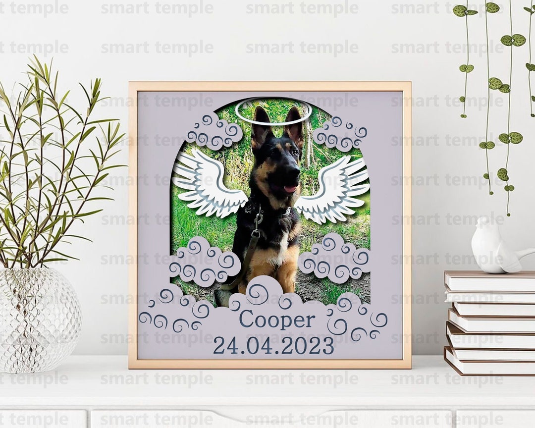 Dog Memorial Shadow Box Svg, Pet Memorial Shadow Box, Pet Memorial Svg