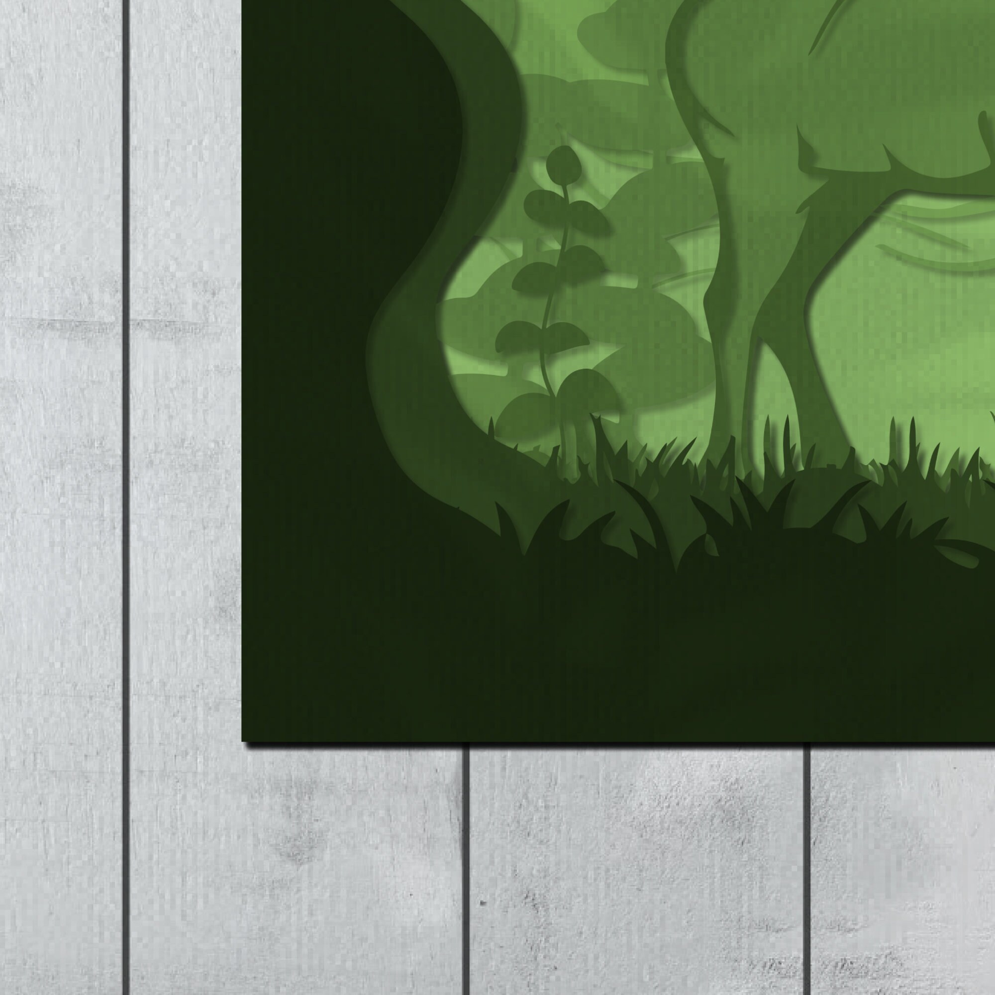 Deer Shadow Box Deer Layered Svg File Deer Papercraft 3d - Etsy