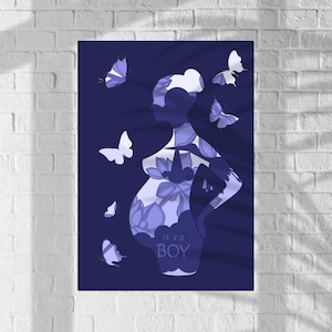 Scatola delle ombre incinta, donna incinta in formato SVG, regalo per mamma incinta, scatola delle ombre di famiglia in formato SVG, modello di carta di famiglia, BABY SHADOW BOX, baby shower 3D in formato SVG