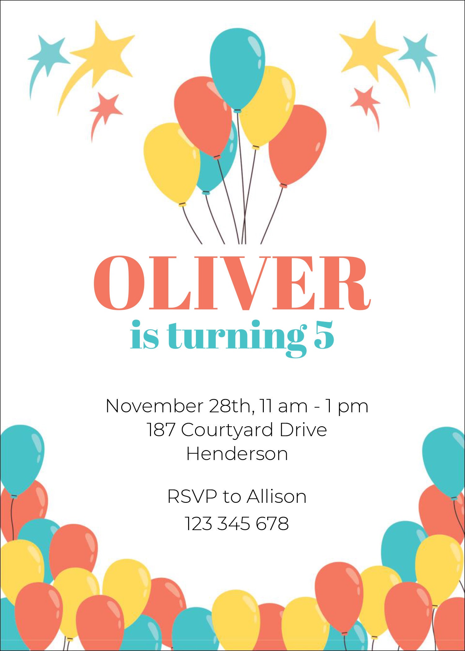 Editable Birthday Invitation Google Docs Party Invitation MS Etsy Editable Birthday Invitation Google Docs Party Invitation MS Etsy