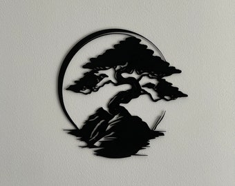 Bonsai Tree Wall Art - 3D Printed