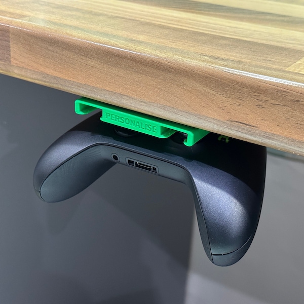 Gepersonaliseerde Xbox-controllerhouder - onder bureau voor Xbox-serie / één controller | Xbox-controllerstandaard | veel kleuren