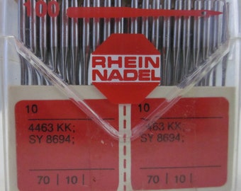 20 pcs Système Rhein Nadel : 4463 KK, UOX4463, SY 8694 Nm 70/10 aiguilles pour machines à coudre