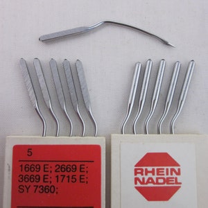 1669 E,2669 E, 3669 E, 1715 E,  Nm 110/18 Sewing machine needles Strobel 45,58,70,103,123-10, 143,170,174,443