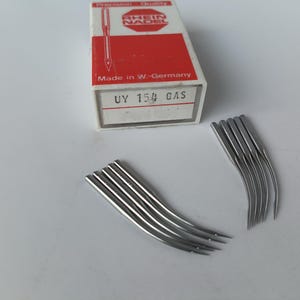 UY154 GASSE, 151x21, 42320, Overlocking Gebogen Nähmaschinennadeln Merrow 70, Union 39500