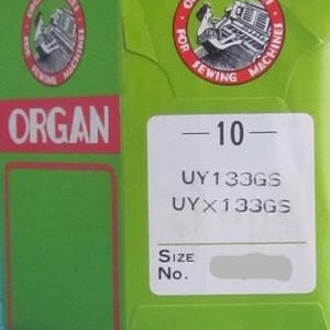 UY 133 GS Industrie-Nähmaschinennadeln: spiralförmige Rille, Leder/Textil (10 Stück)