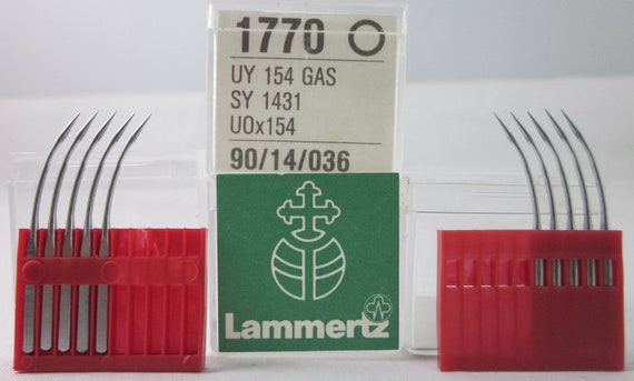 10 Pcs Lammertz UY 154 Gas/151x21 , SY1431 ,nm:90/14,or 100/16 Overlock  Sewing Machine Needles 