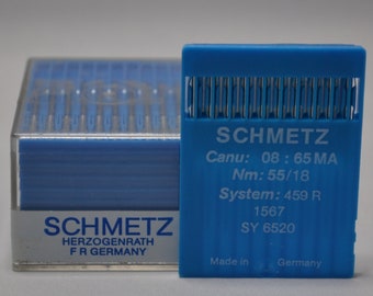 10x Schmetz 459R 1567 EBx1567 Canu 08:65 MA1 /SPI FURRIER Aiguilles Success Aiguilles pour machine à coudre Supreme de qualité des années 80. Allemagne de l'Ouest