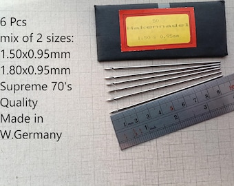 6 Pcs Cobbler Shoe Repair Hook Needles: Leathercraft Shoemaking Awl Tool - Made in Germany Read Description