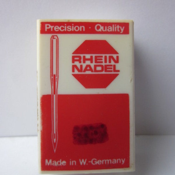 10 aiguilles pour fourrure : 459 R /1567/EBx1567 , SY 6520 , Nm 65/16 ,75/14 , 80/13 ,85/13, 120/9 Aiguilles pour machines à coudre RHEIN NADEL W. Germany