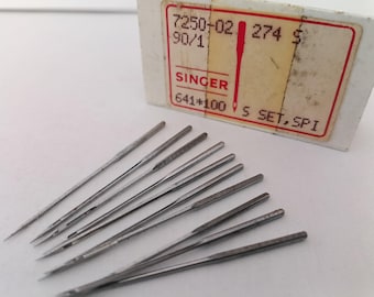 RARE Vintage Singer 7250 System 274 S, Size 90/14, Flat Shank Old Sewing Machine Needles
