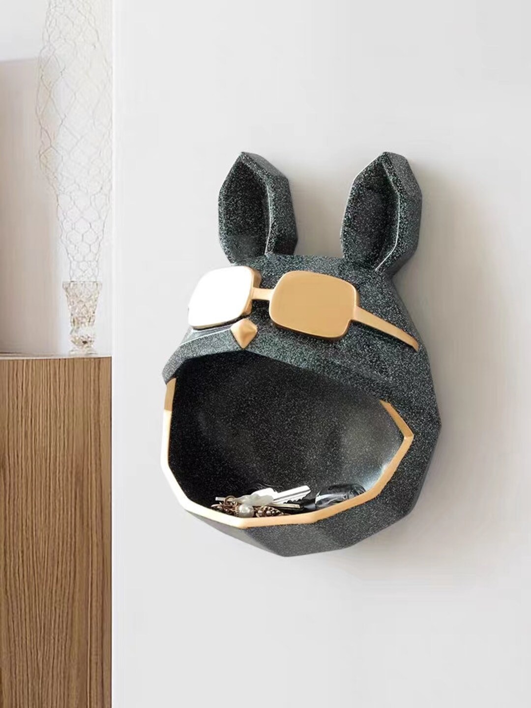 Big Mouth Dog Wall Hanging Cartoon Wall Hanging Wall Etsy