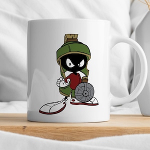 Marvin the Martian cartoon character SVG Cut File, Alien, Space Clipart, PNG, Instant Download