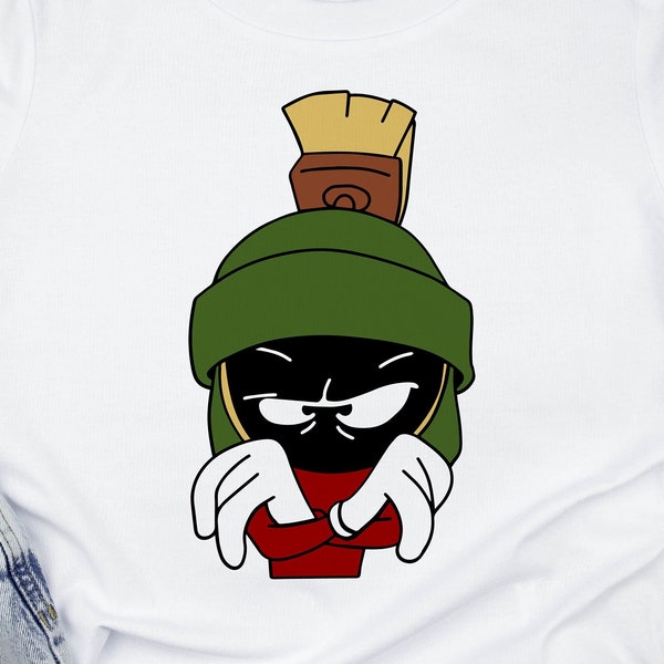 Marvin the Martian cartoon character SVG Cut File, Alien, Space Clipart, PNG, Instant Download, sublimation printing