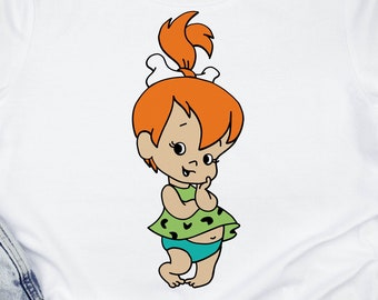 Pebbles From Flintstones SVG Cut File Baby Flintstone SVG Cut File Baby Girl Flintstone Clipart PNG Instant Download Etsy Canada