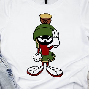 Marvin the Martian cartoon character SVG Cut File, Quote, Alien, Space Clipart, PNG, Instant Download