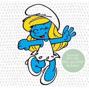 Smurfin Smurf SVG-bestand knippen SVG-bestand knippen, Clipart, PNG, Instant Download