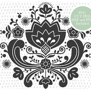 File di taglio SVG di arte popolare, nordico, arte popolare scandinava, clipart, PNG, download immediato