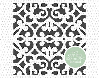Swirl Pattern SVG Cut File: Floral Greek Clipart (Instant Download)