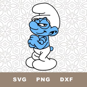 Smurf SVG-bestand knippen | Smurfenclipart | Intelligent