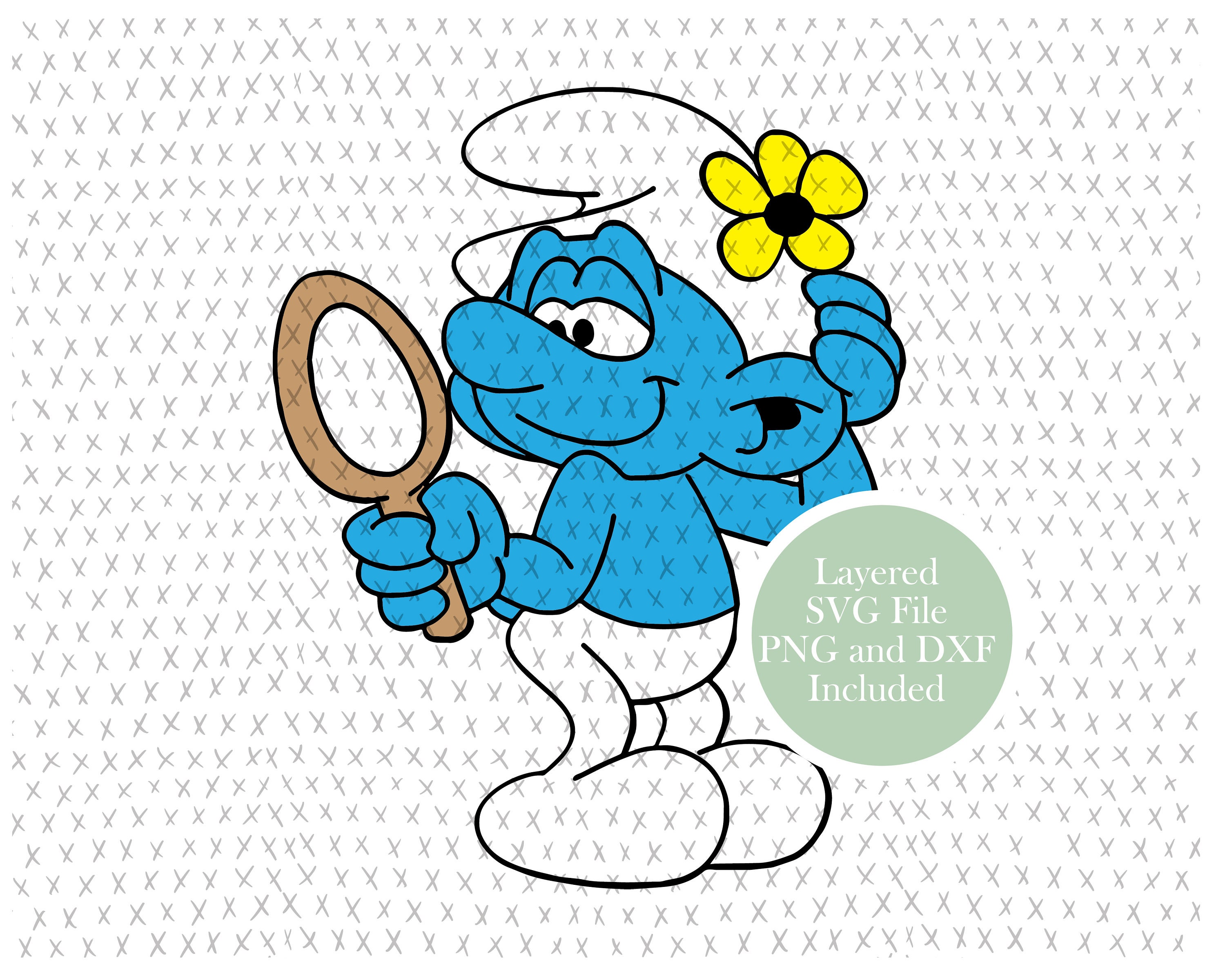 Vanity Smurf SVG Cut File SVG Cut File, Clipart, PNG, Instant Download ...