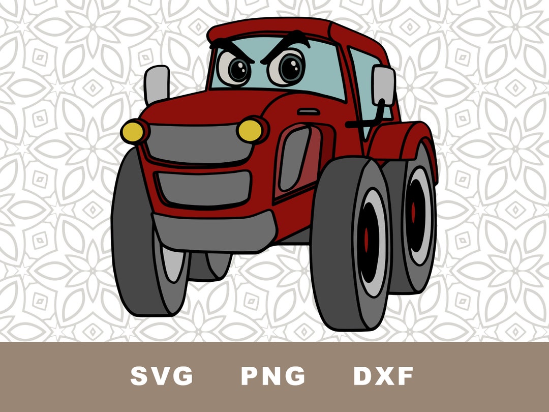 Red Farm Tractor Drag Racing Red Farm Tractor SVG Cut File, Farm Vehicle, Clipart, PNG, Instant ...