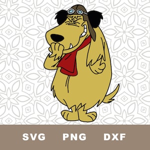 Muttley from Wacky Races SVG Cut File, funny SVG Cut File, Clipart, PNG, Instant Download, sublimation image, dog cartoon character
