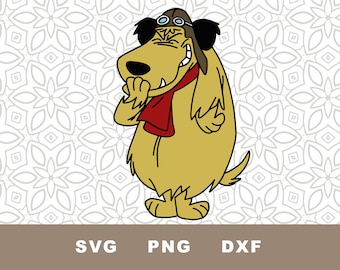 Muttley SVG Cut File: Wacky Races Clipart, PNG (Instant Download)