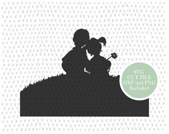 Friends Outdoors SVG Cut File: Boy and Girl Clipart (PNG, Instant Download)
