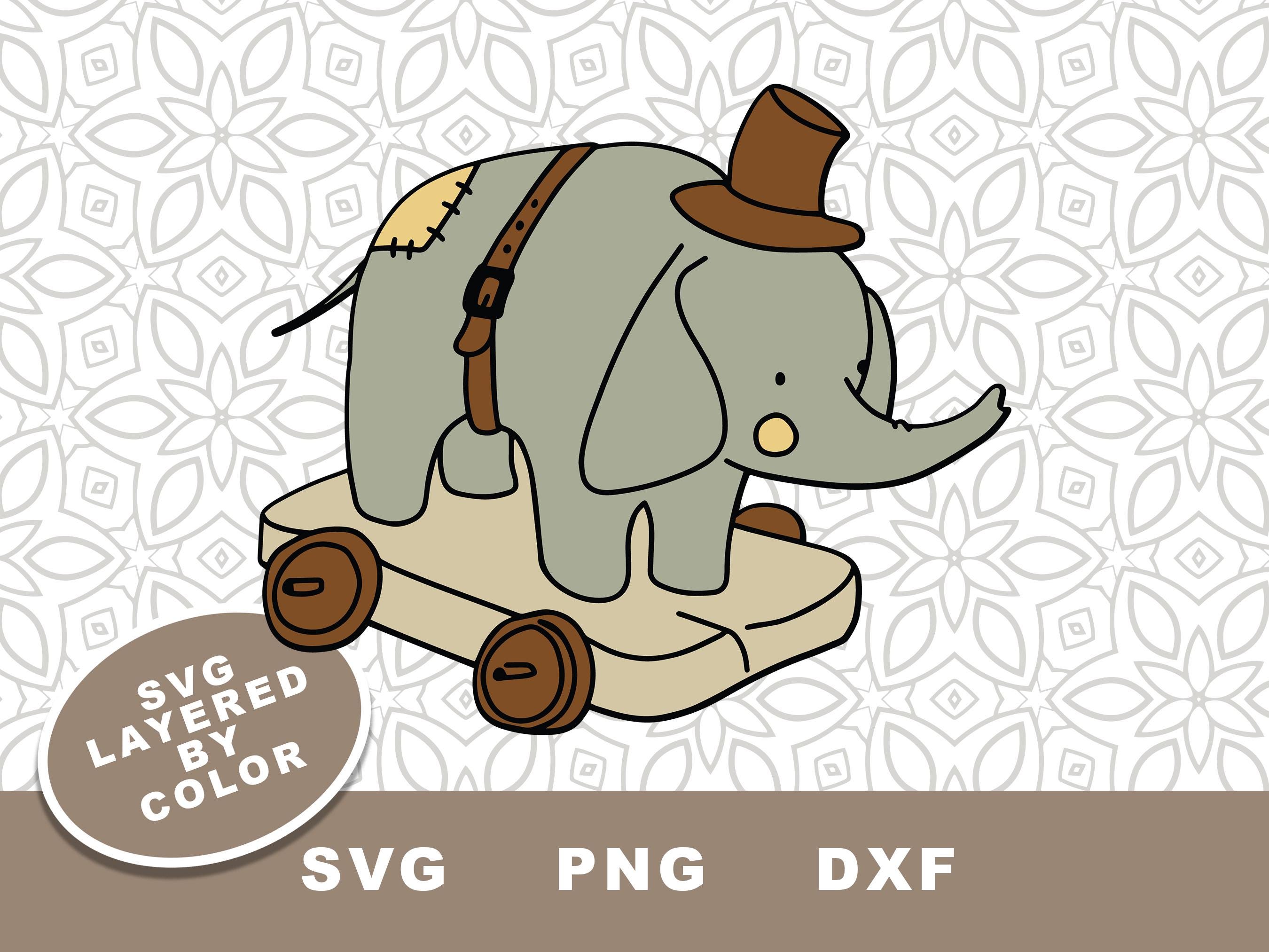 Jouet En Fer Rétro - Éléphant Sur Tricycle - Fait Main - Déco Vintage - Neuf