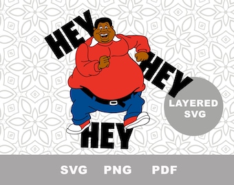 Fat Albert SVG Cut File, Clipart, PNG, PDF, Sublimation image, Instant Download