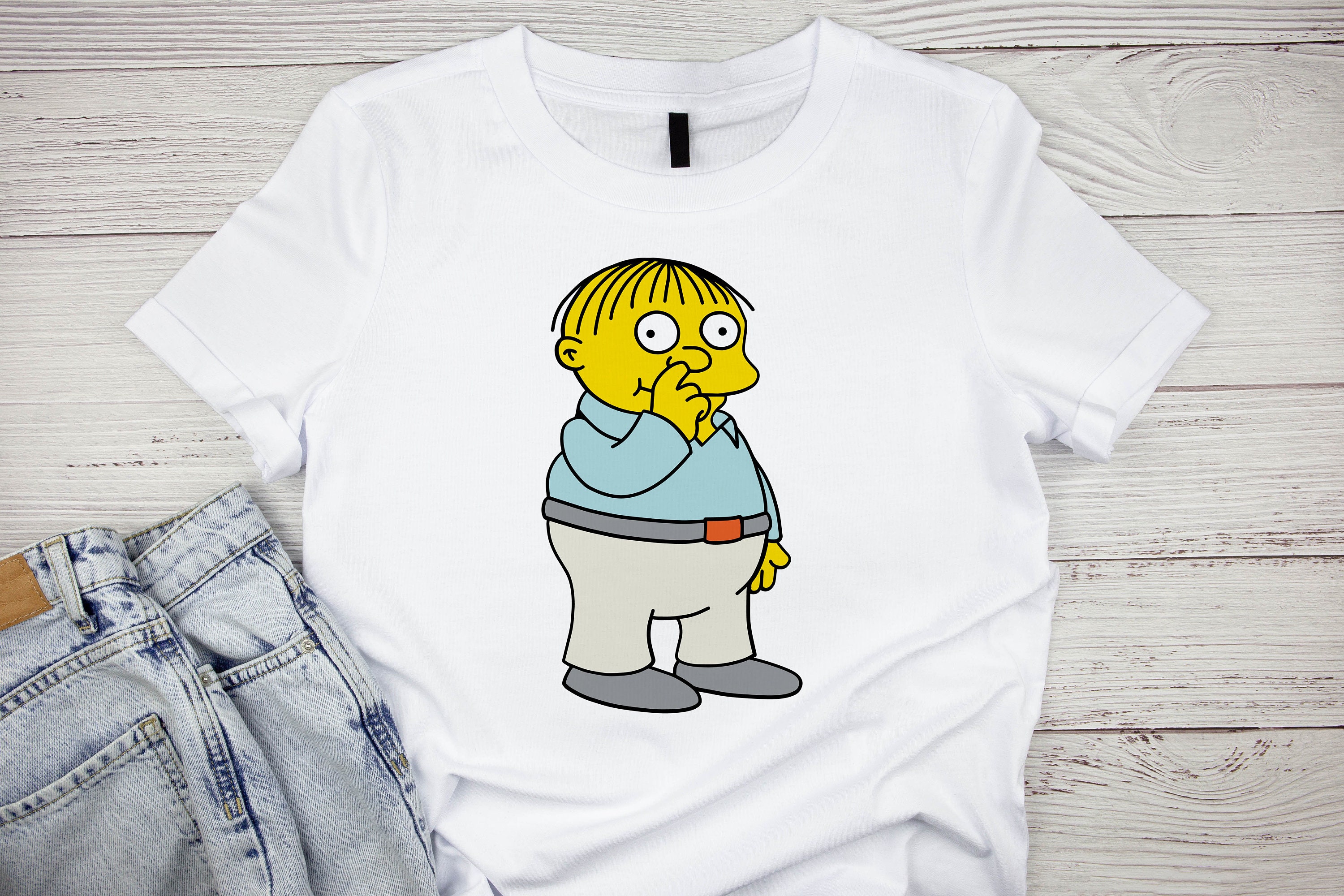 Ralph Wiggum SVG Cut File: Simpsons Clipart (PNG, DXF) - Etsy