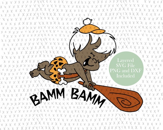 Bamm Bamm Flintstone SVG Cut File: Clipart, PNG (instant Download