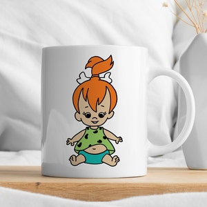Pebbles from Flintstones SVG Cut File, baby flintstone SVG Cut File, Baby Girl Flintstone, Clipart, PNG, Instant Download