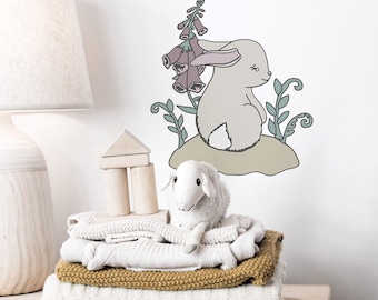 Baby Rabbit SVG Cut File: Woodland Forest Scene (Digital Download)