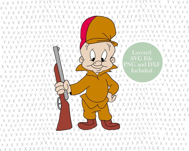 Elmer Fudd SVG Cut File, Hunter SVG Cut File, Hunting, Bugs Bunny