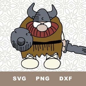 Hagar the Horrible SVG Cut File, Viking, Cartoon Character, Comic Character, Clipart, PNG, Instant Download