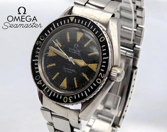 OMEGA Watch - Seamaster De Ville - RARE ORIGINAL "Big Triangle" Design, Unpolished 1950/1960