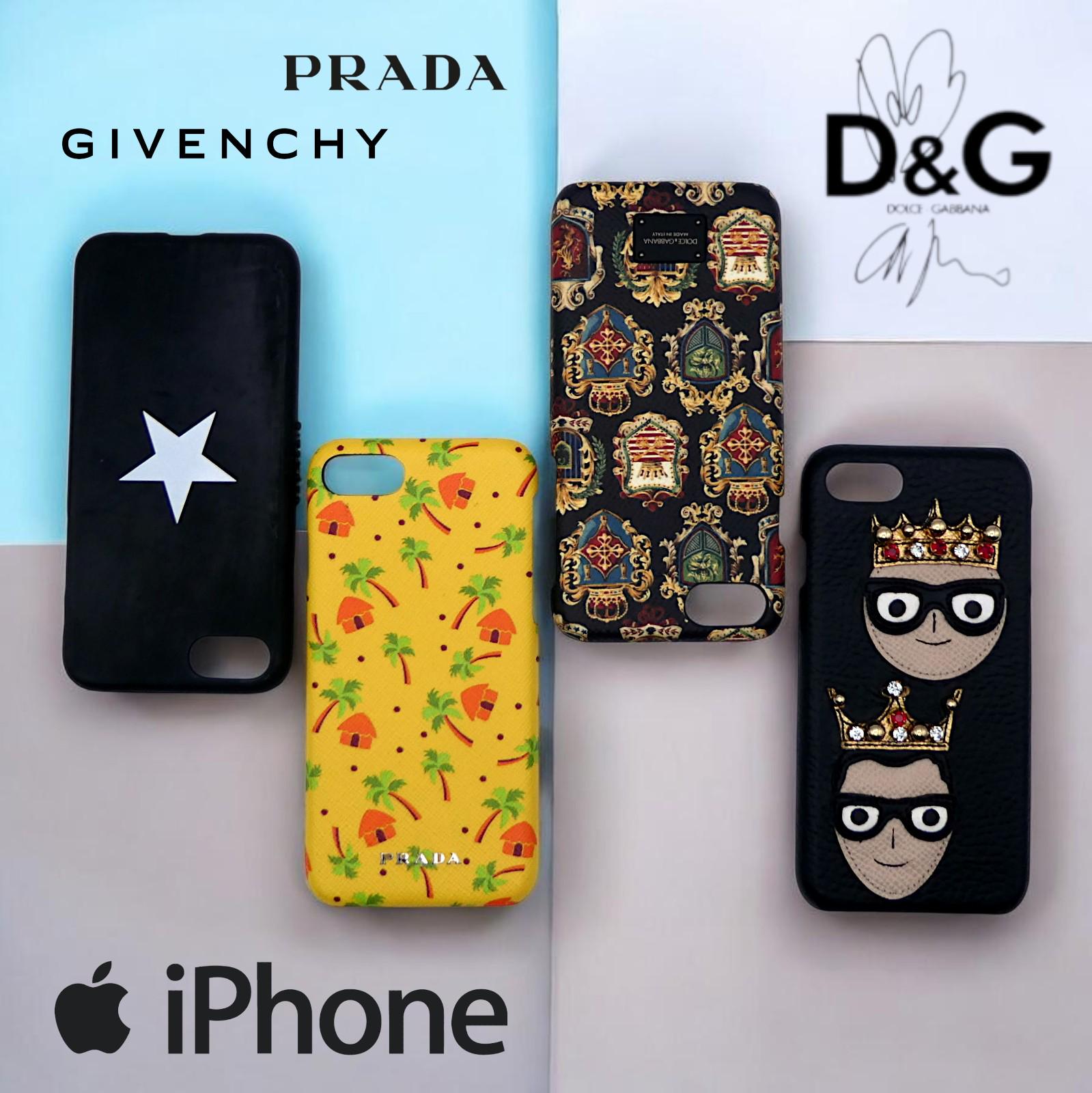 DOLCE &GABBANAのiPhoneケース DOLCE & GABBANA Phone Case Cover Skin Black Leather White Logo