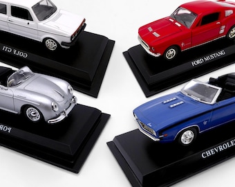 Autocollectie schaal 1:43 - Porsche 356A, Chevrolet Camaro SS Cabriolet, Volkswagen Golf GTI Mk1, Ford Mustang