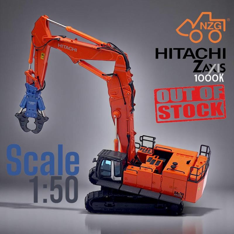 NZG Art. 781/782 HITACHI Zaxis 1000K Excavator - Scale 1:50