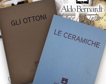 2x Aldo Bernardi Lighting Catalogs: Brass, Ceramics - 2012