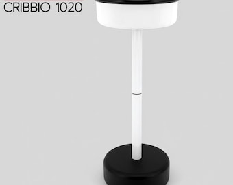 Cendrier Rexite Cribbio 1020 - Design de Raul Barbieri et Giorgio Marianelli - Acier chromé blanc - 1981