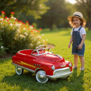 Buick Model - Red &quot;Chief&quot; Fire Department Pedal Car, 1970s