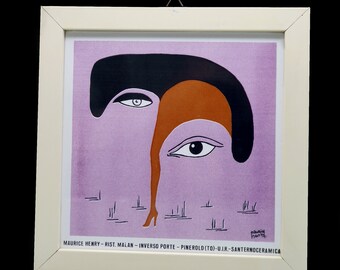 Limited Series Art Collection: Surrealist Tile "Untitled" - Maurice Henry (1907 – 1984)